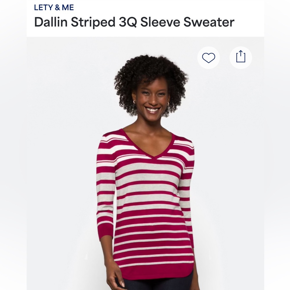 V neck sweater